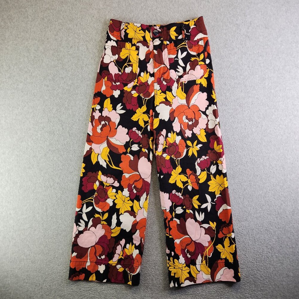 Maeve Colette Floral Ankle Pants - Multicolor